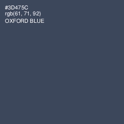 #3D475C - Oxford Blue Color Image